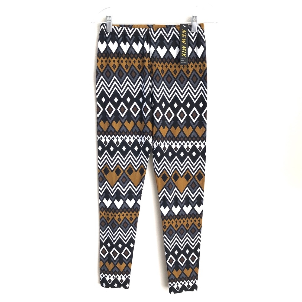 NWT NEW MIX pattern print leggings